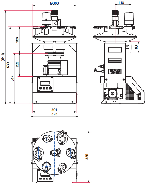 Pfeiffer Calibration System Basic Dimensions, PSA30105, PS A30 105